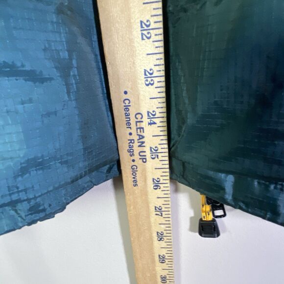 Eddie Bauer Ebtek Goretex Jacket  Nylon Coat Mens Medium Green Blue Full Zip - Picture 13 of 16